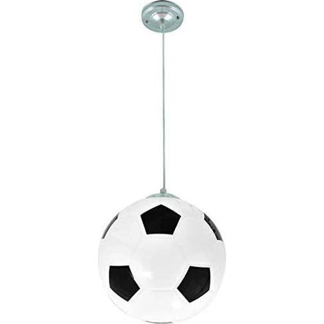 GROOFOO Lustre De Football,Lustre De La Chambre Des Enfants,éclairage Intérieur,Lustre De Personnalité Créative,Salon Salle à Manger Chambre éclairage Chaleureux 20CM (noir) (1/5)