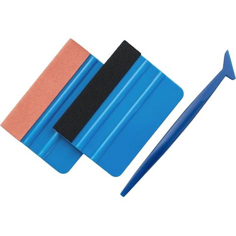 Werkzeugset für Fensterfolie, Anbringungsset für Fensterfolie, professionelles 3-teiliges Autofolierungsset, Schutzfolie für Fahrzeugscheiben, Extrusionswerkzeug-Set für Fensterfolie, für Autofolierun