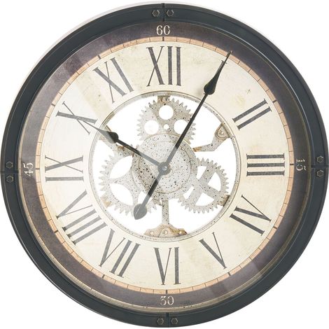 Wanduhr BORNOS 50 cm Schwarz
