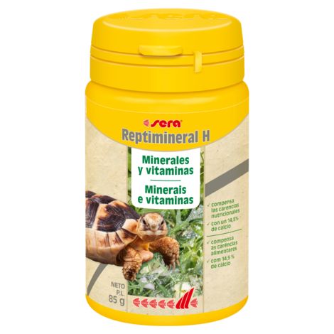 Sera Reptiminéral H - Vitamines et minéraux pour animaux herbivores - 100 ml (85 g)
