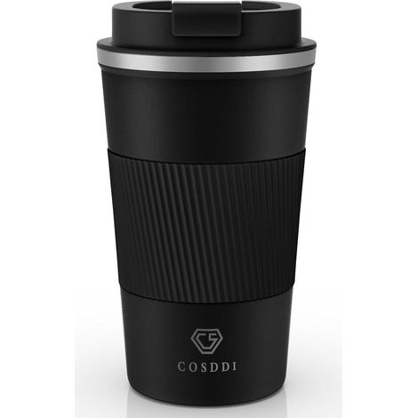 CS COSDDI Thermobecher Edelstahl 18oz/510ml Vakuum Isolierbecher Autobecher (1/5)