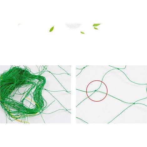 Climbing netting for plants, garden vegetable planting, nylon fence, garden trellis netting, 1.8 x 2.7 meters (1/2)