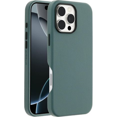 OtterBox Symmetry Series Cactus Leather für MagSafe für iPhone 16 Pro Max, Juniper Sprig
