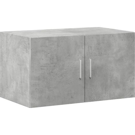 Mobiletto a parete grigio dal design moderno salvaspazio 70 x 42,5 x 40 cm in legno composito grigio cemento 020049500