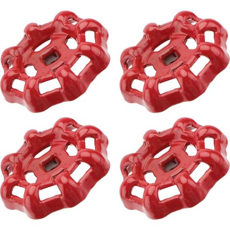 Volant Vanne en Fer Rouge, Lot de 4 Pièces (1/5)
