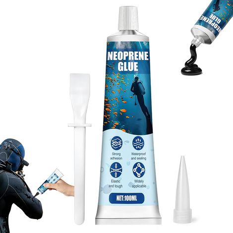 Colle Neoprene, Colle Néoprène Combinaison, 100 ml, Étanche et Résistante (1/5)