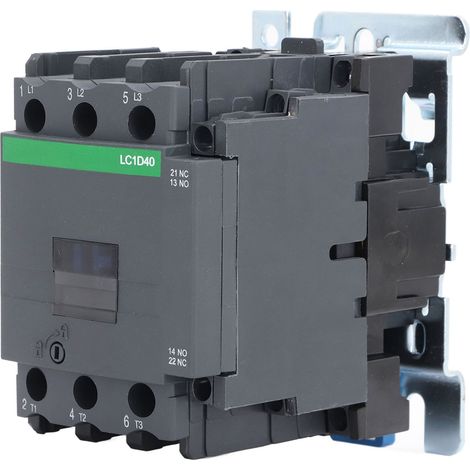 Contacteur basse tension alternatif LC1D40, 1 normalement ouvert, 1 normalement fermé, 40 A, 380 V, bobine 48 V CA (1/5)
