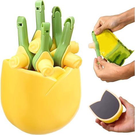Sac alimentaire réutilisable, de couleur jaune, pour la cuisine, le garde-manger et le rangement quotidien.-AquaForge (1/5)