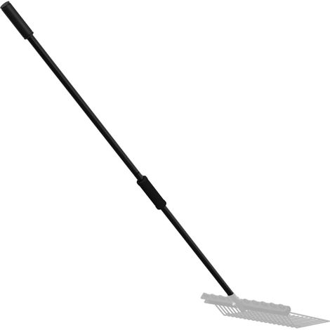 Heugabel-Stiel Ø3,5x127,5 cm Schwarz Stahl