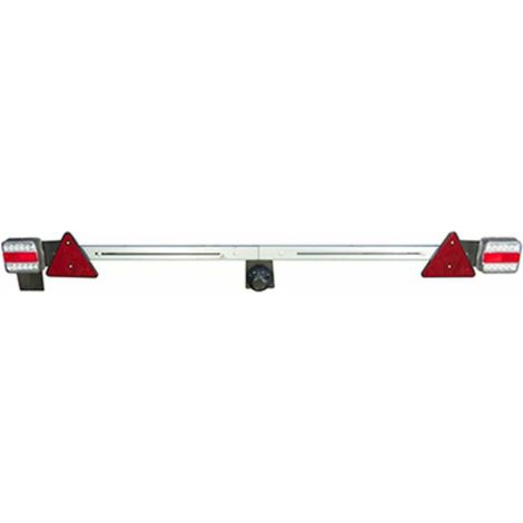 Barra con fanali posteriori LED lunghezza regolabile 1,4-2,1 metri