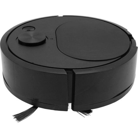 Aspirateur robot multifonctionnel rechargeable par USB, mini robot de nettoyage intelligent pour parquets, carrelages et tapis, noir (1/5)