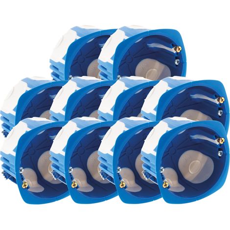 Lot de 10 boîtes d'encastrement No Air Multimat Ø67x40mm - Bleu - Blm (1/2)