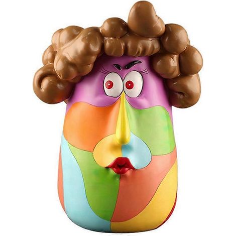 Eau Vase décorations mignon fille décoration Art pot de fleurs Portrait Sculpture pot de fleurs (1/5)