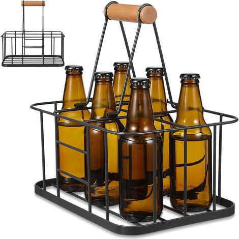 Étagère à Vin en Acier Carbone Design Créatif, Range Bouteilles Portable et Facile à Transporter, pour Bars et Nightclubs (1/5)