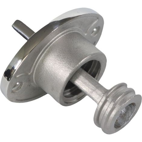 Bilgenablaufstopfen aus Edelstahl 316 für 25-mm-Loch, oval, bordsteinförmig, Marine