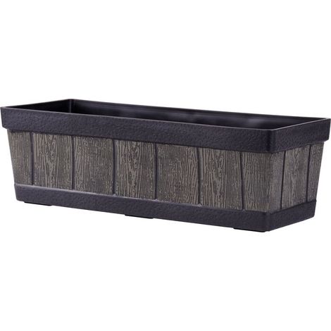 Blumentopf Strend Pro Woodeff, 15x47x17 cm, natural, Holz-Effekt