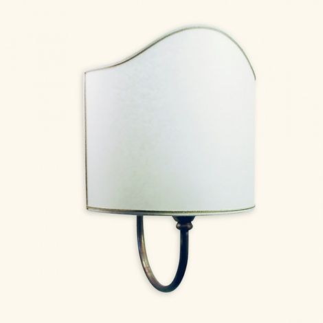 Applique classica lampadari bartalini alki a1g e27 led ottone tessuto lampada parete (1/4)