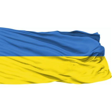 Drapeau 90 x 150 cm en polyester  Jaune bleu d'extérieur pour balcons, terrasses, manifestations  léger, coupe-vent, séchage rapide avec lacets et passant tige