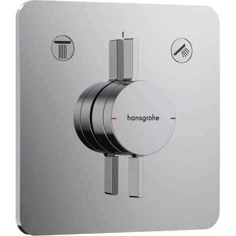 Hansgrohe DuoTurn Q - Unterputzarmatur, für 2 Verbraucher, Chrom 75414000