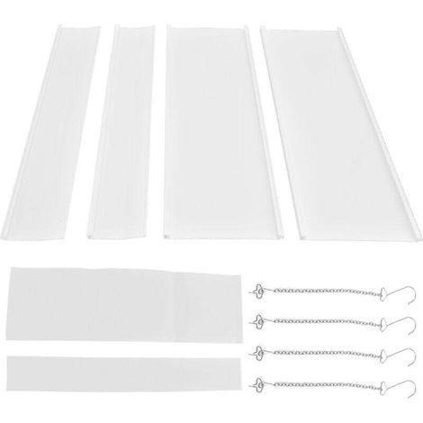 Pare-vent pour climatiseur Central, 4 pièces, déflecteur de vent froid, déflecteur de sortie de climatisation 45x45cm. (1/4)
