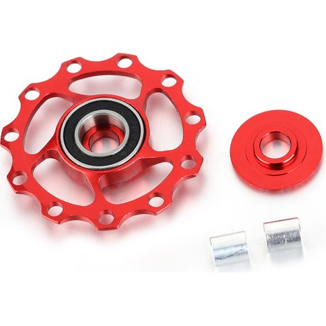 Galet de dérailleur en aluminium pour vélo de route (rouge, 11 dents) (1/5)
