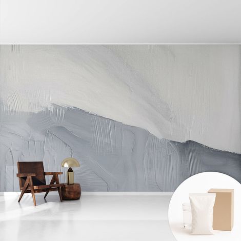 Papier peint intissé avec imprimé installation simple qualité excellente sans désordre - Colle incluse gratuite Textures subtiles 416x254 cm (1/5)