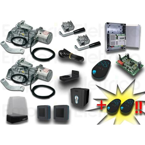 Came – Kit de motorisation de portail enterré 230V – Pour portails jusqu'à 3,5m – Moteurs avec encodeur – Photocellules incluses - 001frog-ae