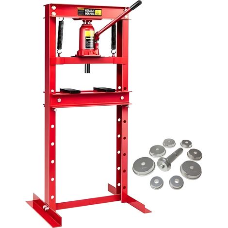 Presse Hydraulique d'Atelier 12T + 9 Adaptateurs Roulement Presse