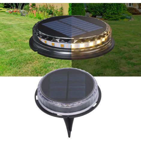 Solarbetriebene Gartenleuchten für den Bodeneinbau, wasserdichte LED-Außenleuchten, Rasen- und Hofbeleuchtung (1/5)
