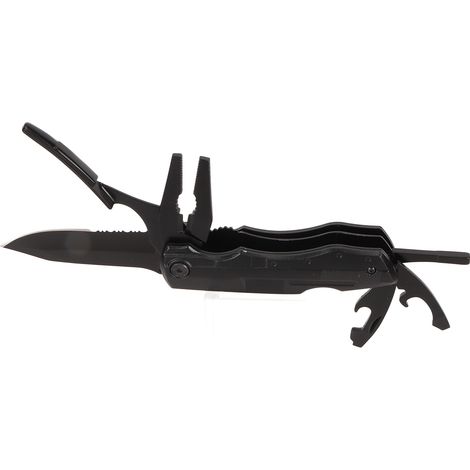 Pince multifonction professionnelle en acier inoxydable, couteau utilitaire pliable, ouvre-bouteille, lame dentelée pour camping et randonnée (1/5)
