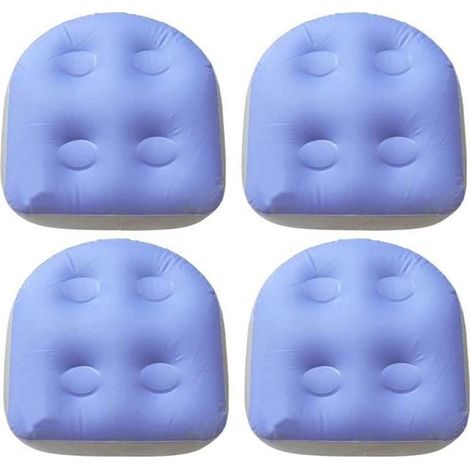 Coussin de siège pour spa - 4 ventouses - Gonflable - Imperméable - 47x37x15 cm - Facile à remplir - Pliable (1/4)