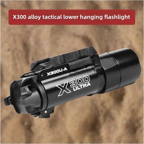 Linterna táctica colgante X300U, 500 lúmenes, carcasa metálica, potente iluminación, LED ultrabrillante. (1/4)