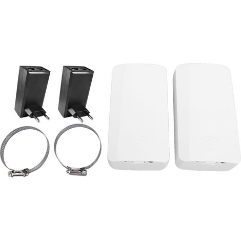 Pont sans fil 2.4G, 300Mbps, longue portée de 500m, Kit WiFi étanche IP65 pour prise ue extérieure (1/5)