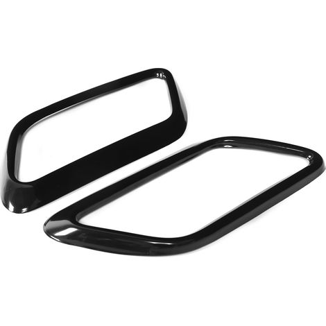 2 pièces Cache-pot d'échappement arrière en acier inoxydable noir, remplacement pour Range Rover Velar 2018-2019 (1/5)