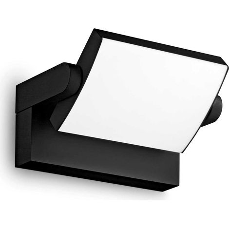 Ideal Lux SWIPE LED Outdoor Down Wandleuchte Schwarz, 3000K, IP54