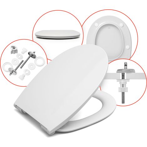 Les rois des sièges de toilettes  Abattant WC Nova Pro Oval - Duroplast - Antibactérien - Soft-Close