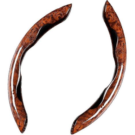 Housse de volant universelle en acajou pour voiture, protection intérieure de volant en bois de santal modifié Wigslar (1/5)