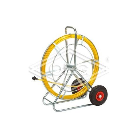 Tambour enrouleur 80, tige renforcée à la fibre de verre diamètre 11 mm, 50 m de long
