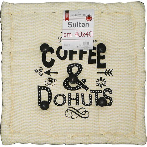 Cuscino arredo sedia cucina sala camera mattonella 100% cotone imbottito sultan Dis5 - 40x40 cm