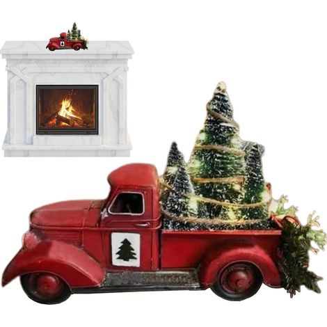 Décoration de sapin de Noël 3D Pickup - Pendentif de voiture de Noël - En (1/5)