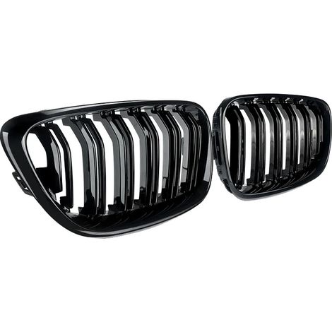 Grille avant de rein, design de course, matériau ABS durable, 1 Paire (1/2)