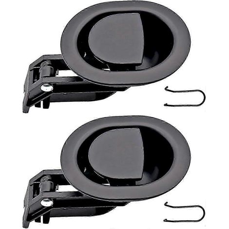 Lot de 2 poignées de déverrouillage universelles robustes en métal pour fauteuil inclinable, compatibles avec les marques Ashley, Lazy Boy et la plupart des fauteuils inclinables. (1/5)