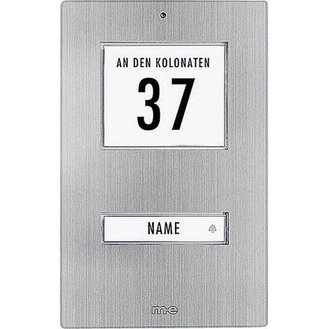 [GEBRAUCHT] B-Ware M E Klingeltaster Beleuchtet Mit Adressfeld Mit Namensschild Klingelschild