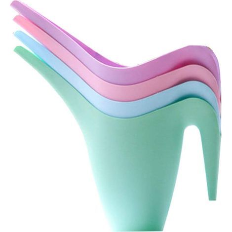 Arrosoir (4 pièces), Matte, Volume 1 Litre, Plastique, Bleu Vert Rose Violet, Petite Taille, arrosoirs pour arroseur de Jardin pour Le Bureau, la Maison, l'intérieur (1/5)