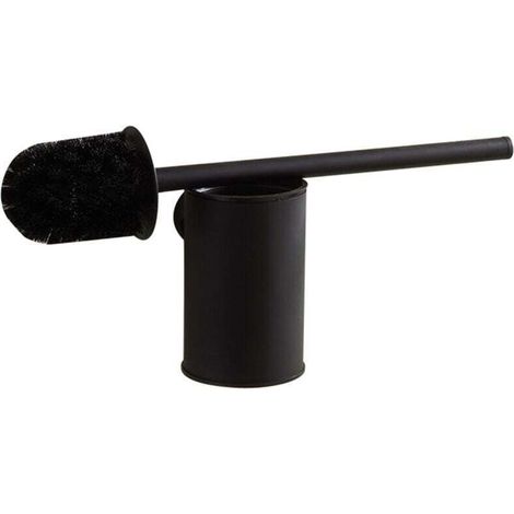 Black Wall-Hung Toilet Brush Holder, Toilet Brush, Toilet Brush, Black 304 Stainless Steel (1/4)