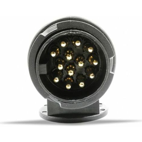 13 broches ports Adaptateur camion Prise Attelage Electrique voiture Tracteur Remorque Remorquage Véhicule