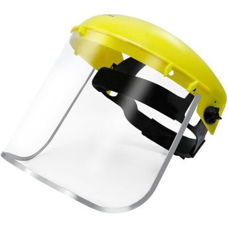 Protection du visage avec renfort en aluminium, visière de protection avec bandeau réglable, visière de protection du visage réglable pour coupe en métal et protection contre les éclaboussures (1/5)