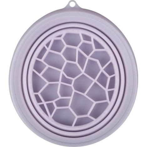 Bol à glace pliable suspendu avec grille intégrée, bassine à glace pliable en silicone (violet) (1/5)