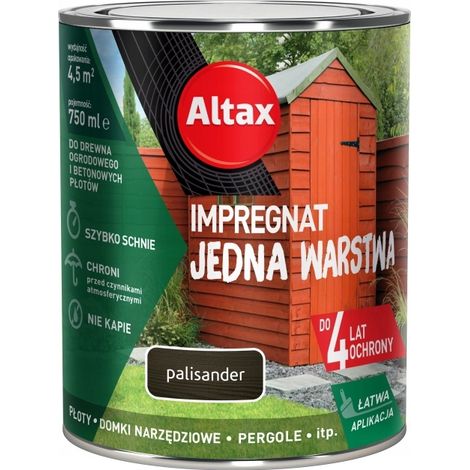 Imprégnation monocouche pour bois et béton, palissandre, 0,75 l (1/5)