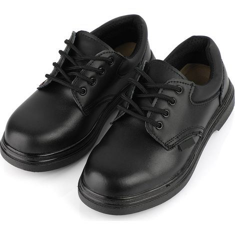 Chaussures de cuisine en cuir de vachette, antidérapantes, résistantes à l'huile, imperméables et résistantes à l'usure (42) (1/4)